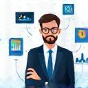 Expert tech analysis illustration